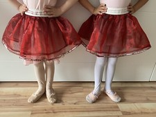 Ballettrock Mädchen Rot  Tutu Gr. ca. 3-4 J. Ballett Jazz Tanz Auftritte