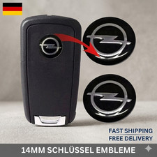 2x Opel Schlüssel Emblem 14mm