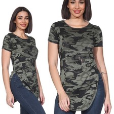 Damen Shirt Oberteil Totenkopf