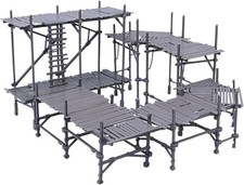 Modulares Gerüstset - 4 Plattformen für 28-32mm Wargaming Gelände Dioramen RPG