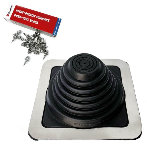 Rohrmanschette mit montageset - mit,