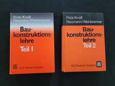 Bau-Konstruktionslehre Teil 1 (31. Auflage und Teil 2 (29. Auflage)