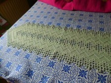 Tischläufer Hardanger Handarbeit 160 x 25 Neuwertiger Zustand