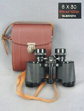Forst Dienst Glas Fernglas Standard 8x30 Jagd Pirschglas + Leder Tasche 1940-50