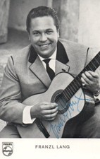 Autogramm - Franzl Lang - 60er