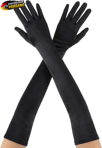 Damen lange handschuhe satin - damen,