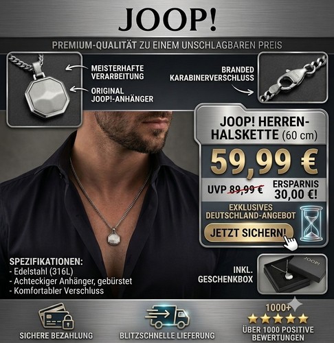 Joop halskette aus - halskette, edelstahl