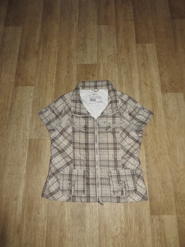 Cecil jacke kurzarm kariert - jacke,