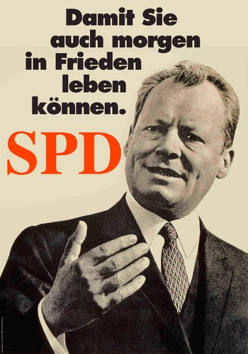 Spd plakat willy brand - spd,