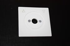 Gira Standard alt (70 x 70 mm) Jalousie Rollo Abdeckung reinweiß (ohne Knebel)