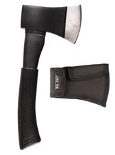 Mil-Tec Vollstahl Axt Beil Camping mit Kopftasche schwarz Neu