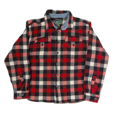 WOOLRICH Jungen Holzfällerhemd rot kariert langarm XL