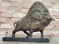 Messingskulptur Statue Bull