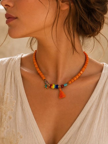 Boho halskette mit - boho,