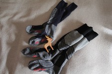 FALKE ° SK1 ° Skisocken ° Set 1 von 3 ° Schwarz & Marine ° Gr. 39-41