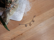 Dirndl Charivari Herz silber  12 cm Damen