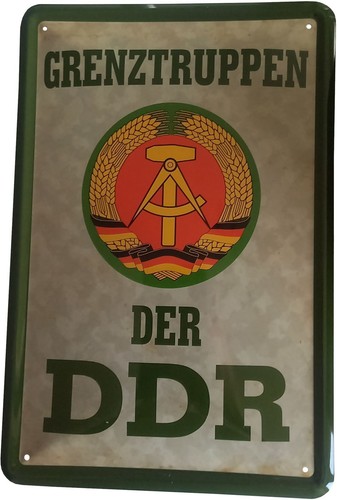 Blechschild 20x30 grenztruppen - blechschild,