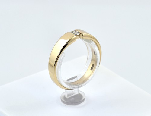 Diamant solitär ring - ring, 585/000