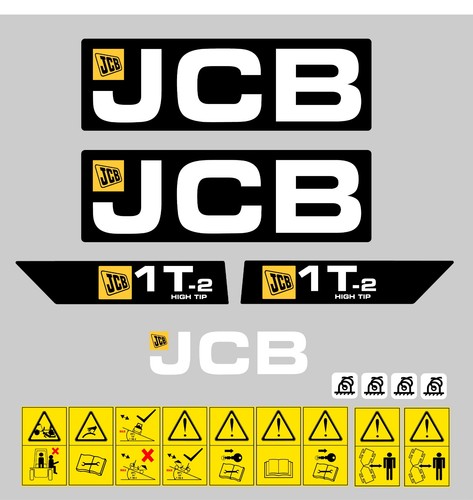 Jcb dumper abziehbild set - jcb,