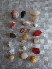 Steinsammlung Konvolut verschiedener Steine/Mineralien 30 Stück 