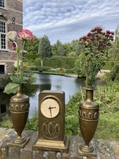 Kamin Uhr set Vasen 3 Teile