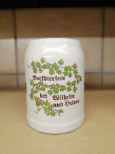 Jever Bierkrug Seidel Keramik Stein Rarität 0,5 l Bockbierfest Wilhelm Helma J14