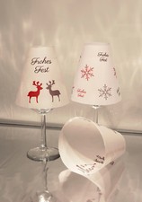 3 x Weinglas LampenSchirm