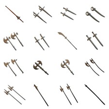 Playmobil Ritterburg Ersatzteile Waffen Schwerter Axt Doppelaxt Langaxt