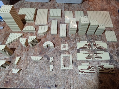 Lego platten flach und - hoch, in