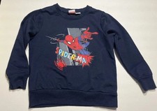 Dunkelblauer "Spiderman" Pullover - Größe: 98/104 - Marke: Marvel