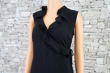 A PEA IN THE POD DAMEN REINE SEIDE UMSTANDS WICKEL KLEID VOLANT SCHWARZ 38