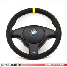 Lederlenkrad für BMW M E46 E39 Z3 X5 ALCANTARA Blende AIRBAG 