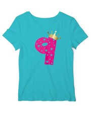 T-Shirt Mädchen Geburtstag 9