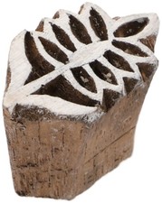 Indischer Textilstempel, Holz