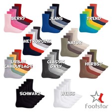 Footstar EVERYDAY! 10 PAAR Damen Herren Socken Baumwolle Basic Socken
