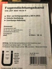   Kompriband Fugendichtband Dichtungsband Quellband Dichtband 1 Rolle Moosgummi