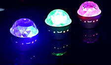 Mini LED Discokugel DJ lights schwarz Rot Blau Grün