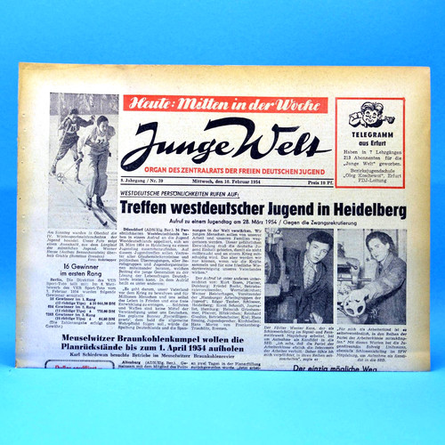 Junge welt 1954 - welt, 10.02.1954