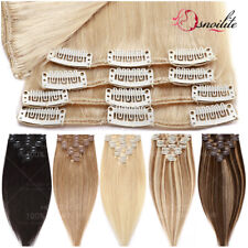 8 Haarteile Clip In Remy