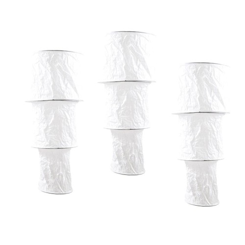 3er set papierlampe - set, weiss