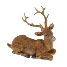 Hirsch Figur liegend hellbraun