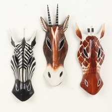 3er Set Giraffe Zebra Antilope