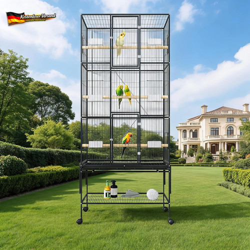 Vogelkäfig mit rollen 175 - vogelkäfig,