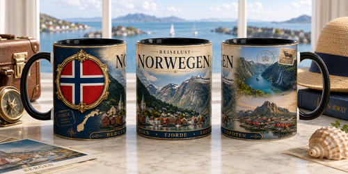 Norwegen souvenir tasse - souvenir,