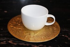 Rosenthal Zauberflöte Sarastro Mokka Gedeck Tasse & Untertasse in Gold Wiinblad