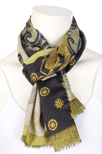 Etro seidentuch blumen schwarz - seidentuch,