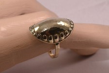 DESIGNER RING PEARL HAMMERED