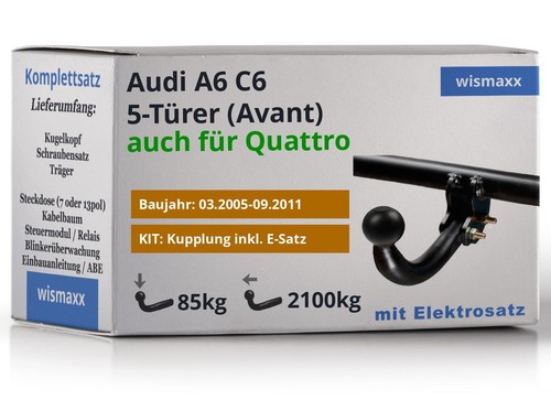 Anhängerkupplung für audi - audi, a6