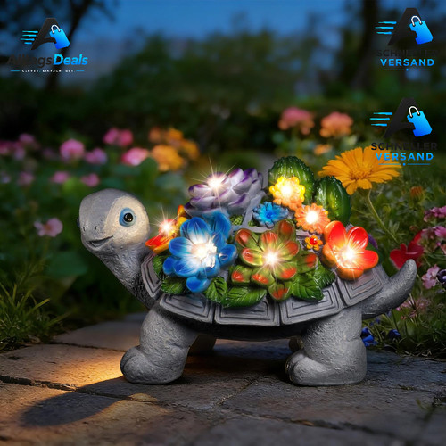 Solar schildkröte gartendeko - schildkröte,