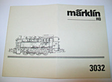 Märklin H0 3032 - Bedienungsanleitung Dampflok